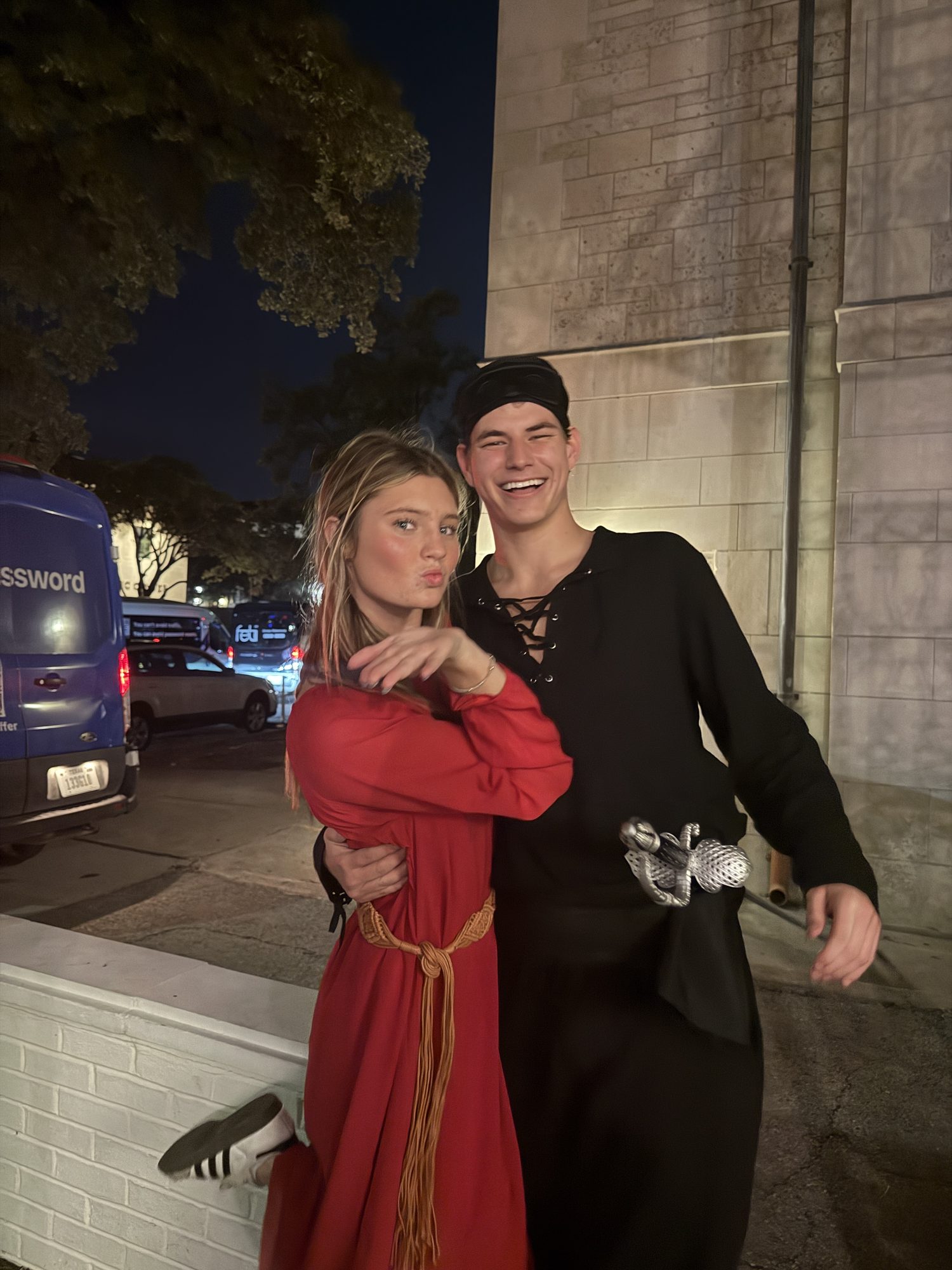 Brock and Anna in costume